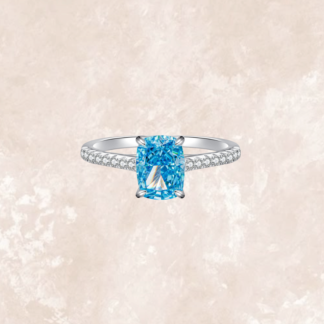 Muriel 1 Carat Ring in Aquamarine Blue
