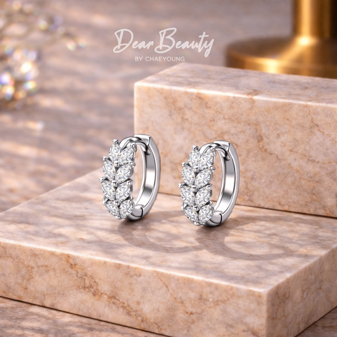 <PREORDER> Maeve Marquise Leaf Huggies