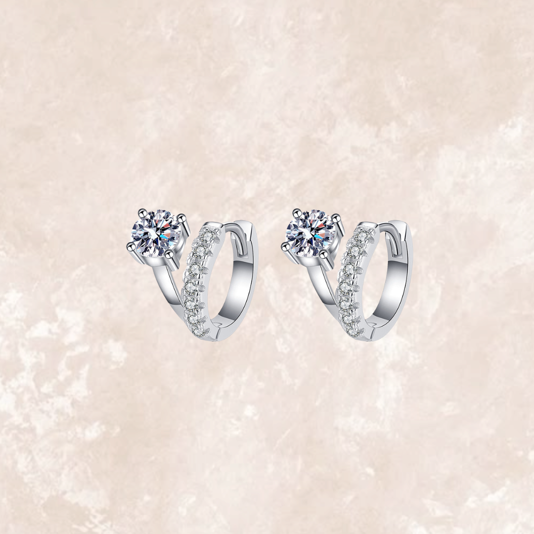 Yina 0.5 Carat Solitaire Huggies