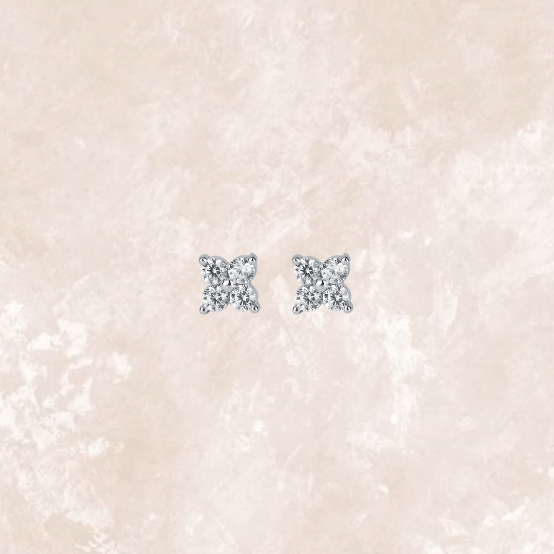Luna Dainty Clover Ear Studs