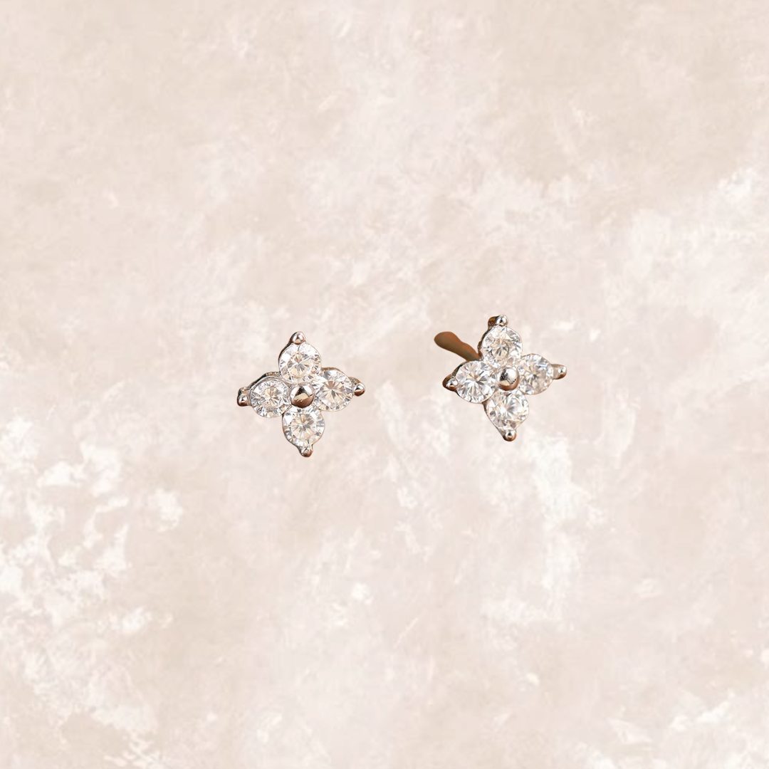 Luna Dainty Clover Ear Studs