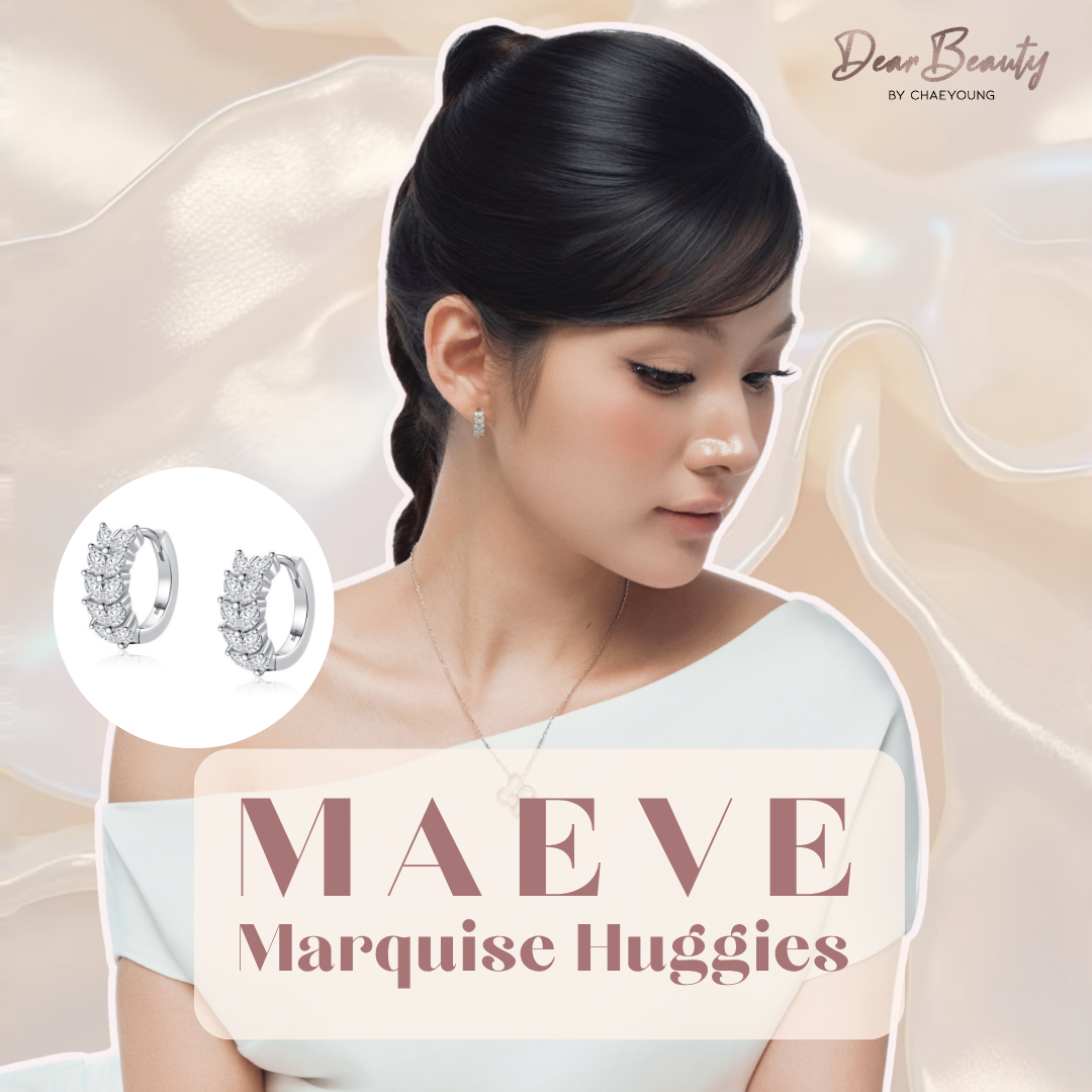 Maeve Marquise Leaf Huggies