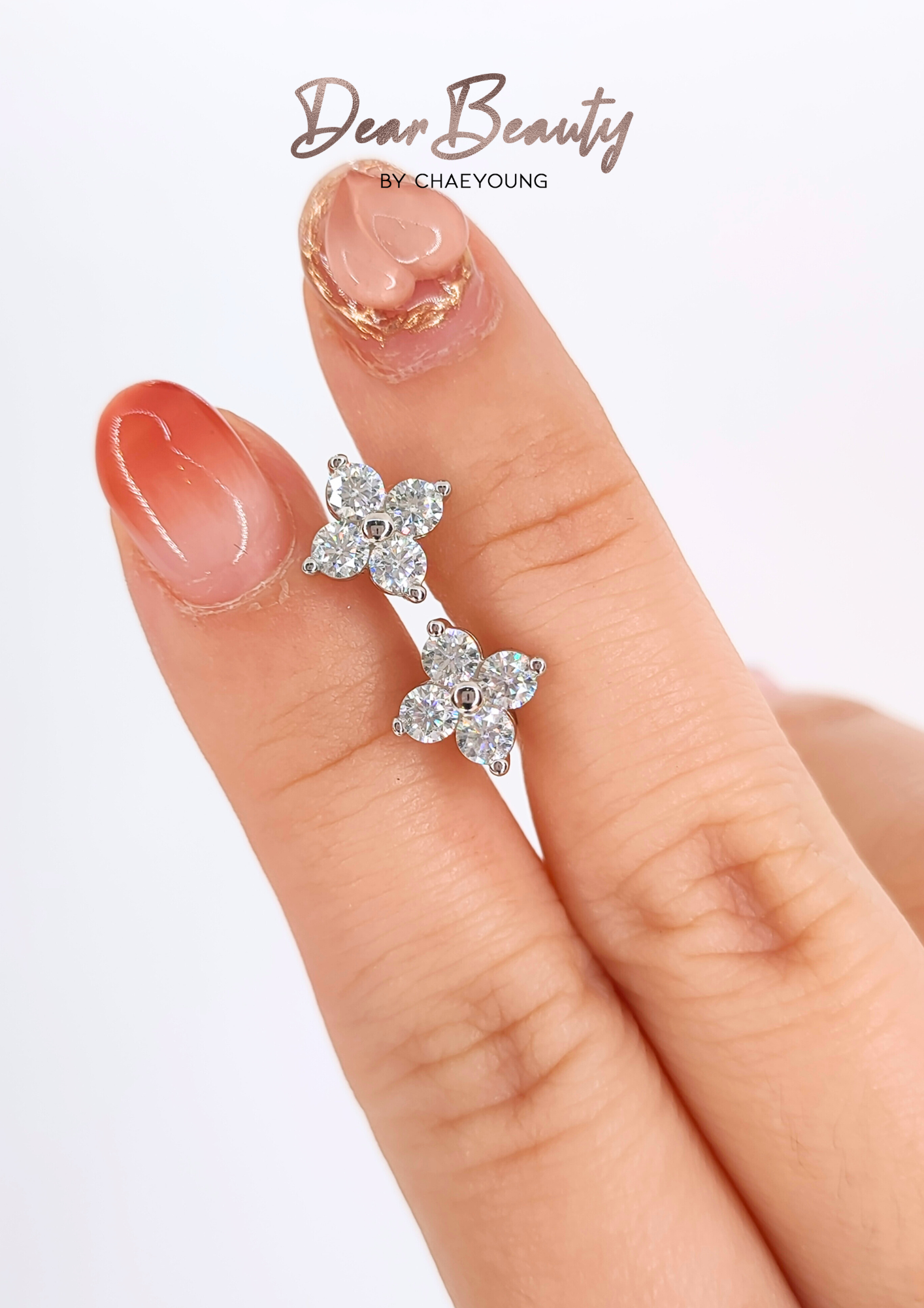 Luna Dainty Clover Ear Studs