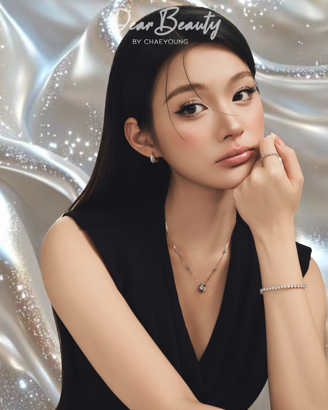 Karina Dancing Diamond Bezel Necklace