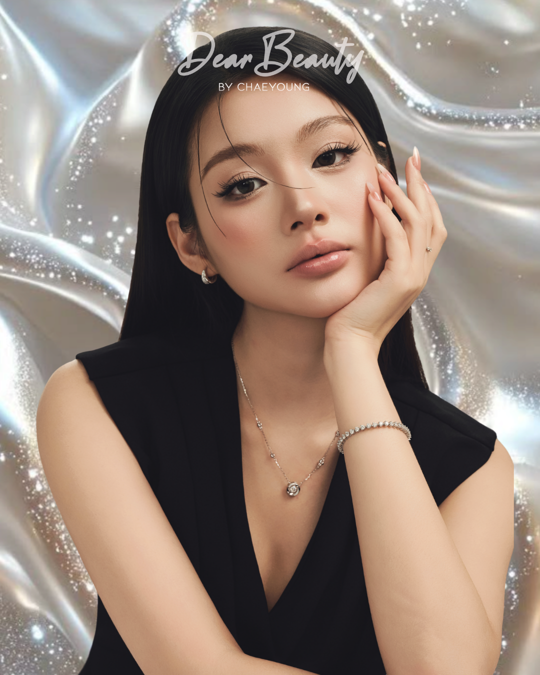 Karina Dancing Diamond Bezel Necklace