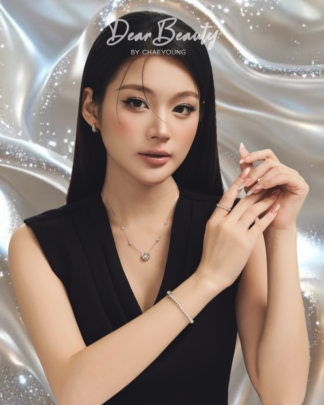 Karina Dancing Diamond Bezel Necklace