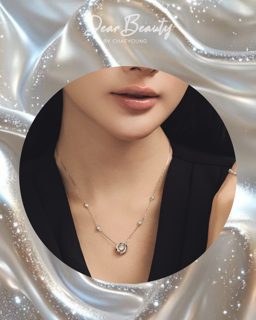 Karina Dancing Diamond Bezel Necklace
