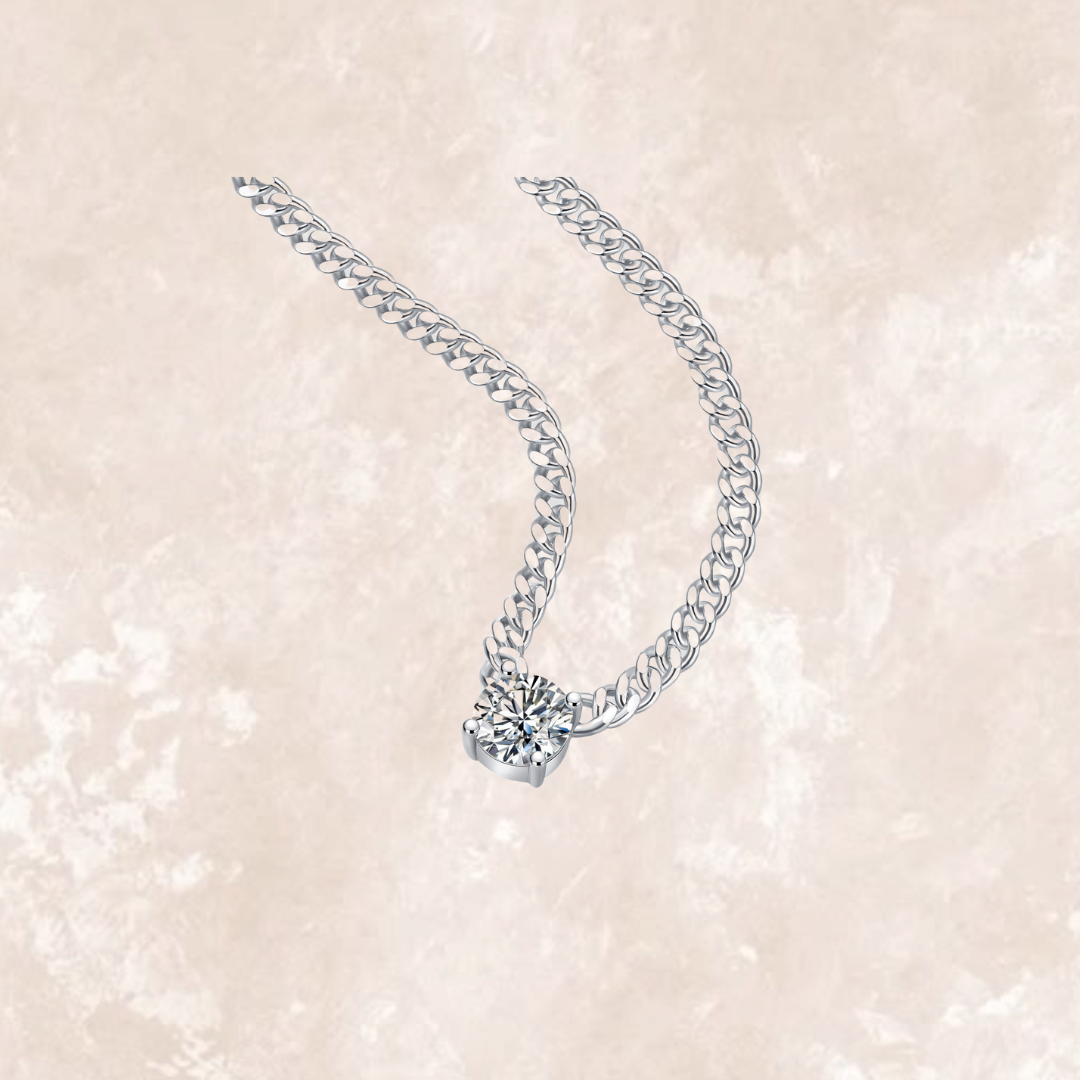 1 Carat Dolyn Solitaire Chain Necklace