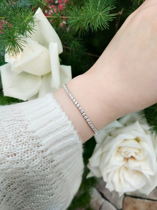 Ally Mini 3 Pointer Mini Tennis Bracelet