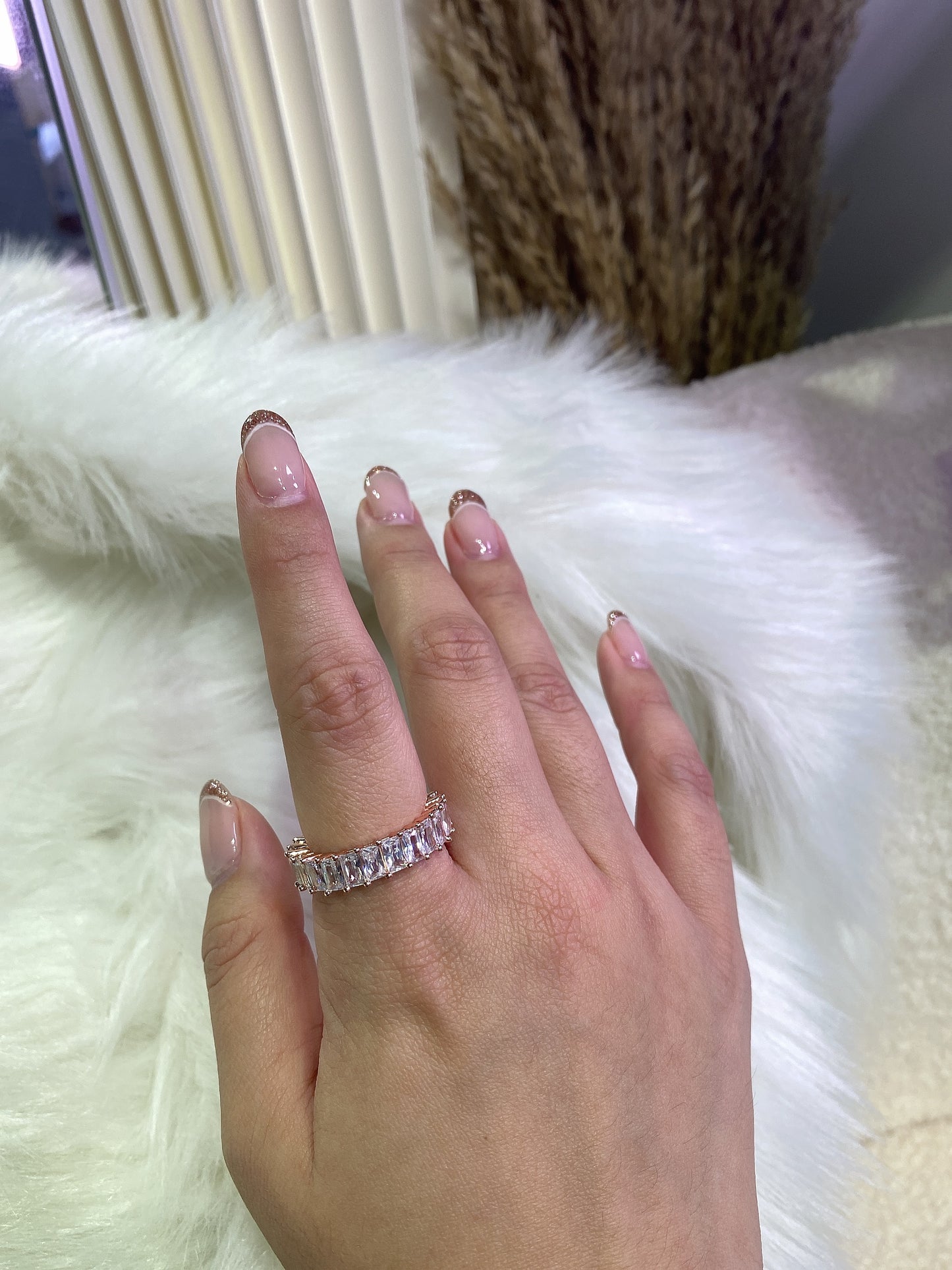 Hazel Radiant Full Eternity - Rose Gold