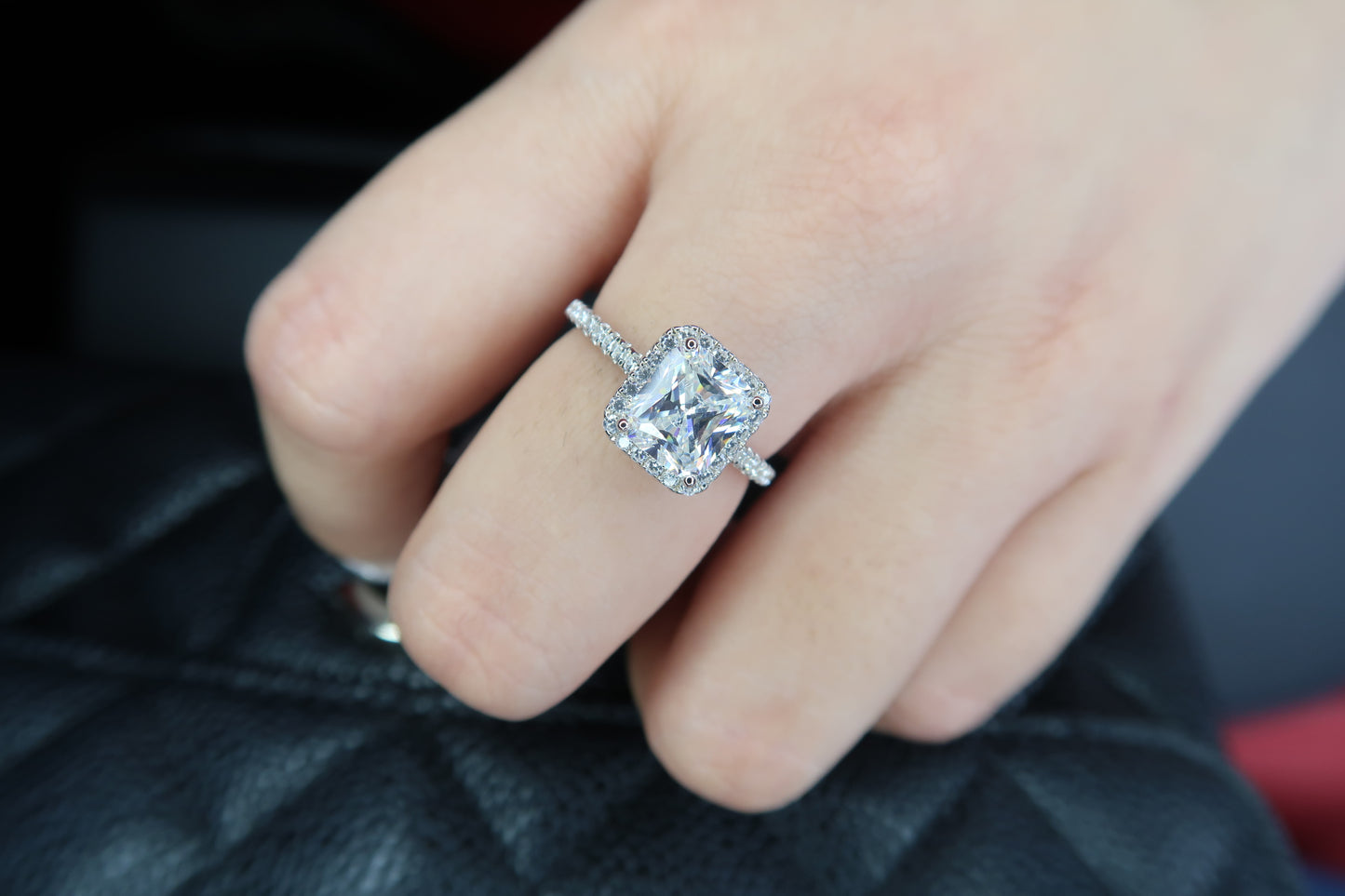 2 Carat Long Cushion Ring