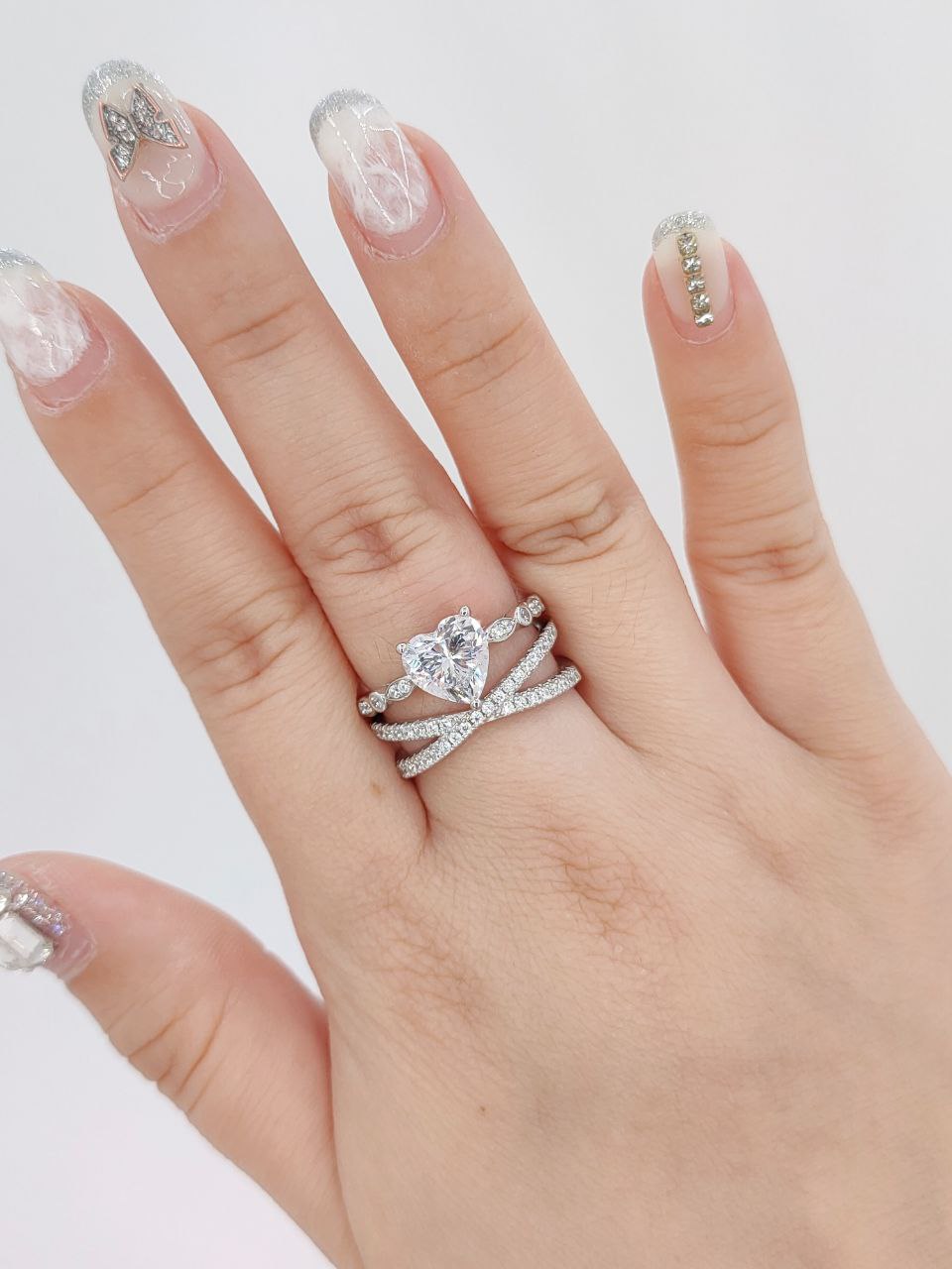 Abby Elevated Heart Ring