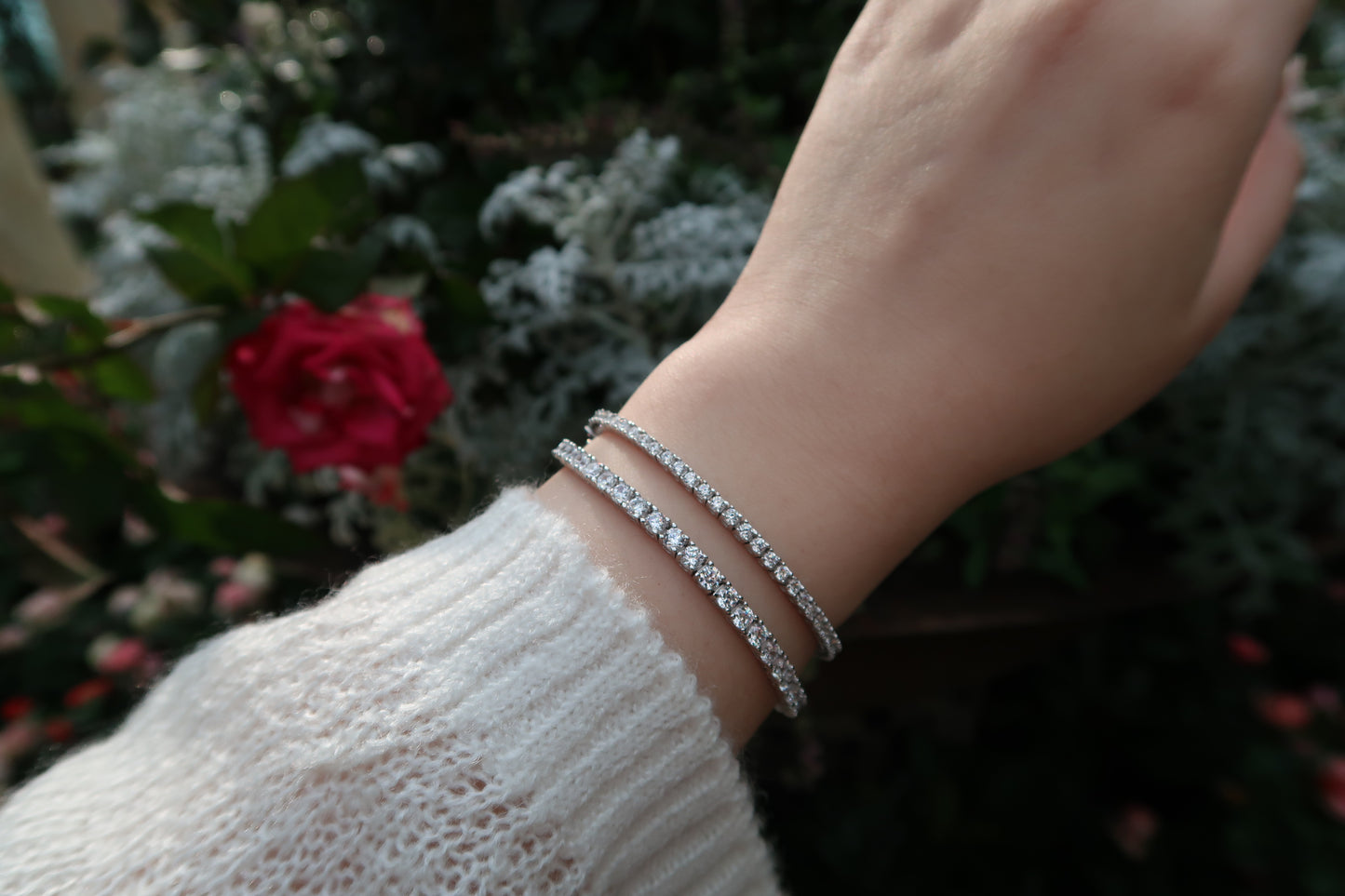 Ally Mini 3 Pointer Mini Tennis Bracelet