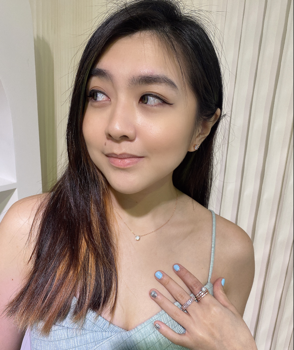 Hazel Radiant Full Eternity - Rose Gold