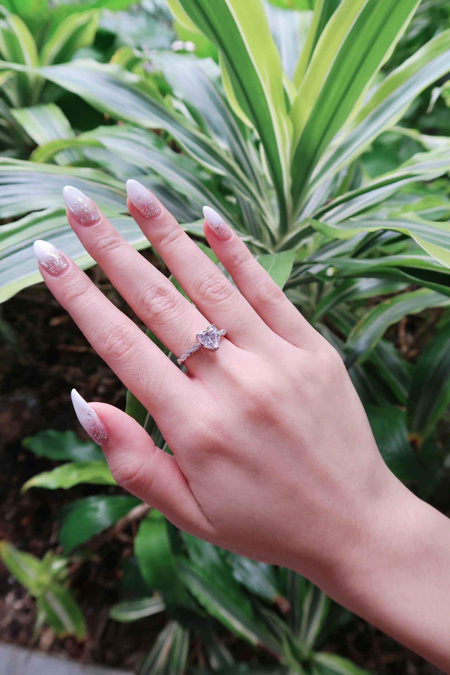Abby Elevated Heart Ring
