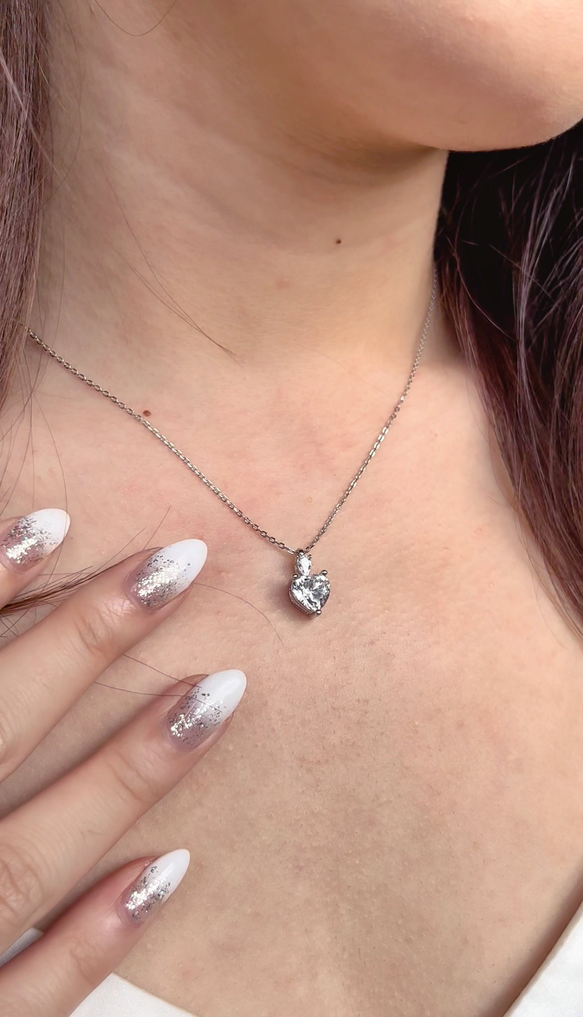 Lovelle 2 Carat Hearts Necklace (length: 39.5cm - 45cm)