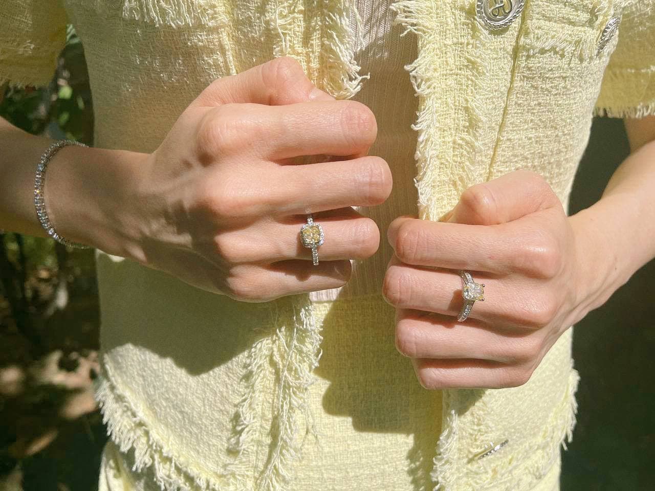 Muriel 1 Carat Ring in Fancy Yellow