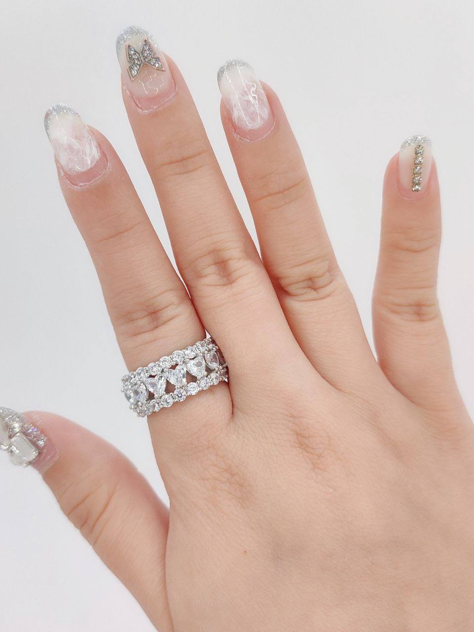 Heart Mix Eternity Ring