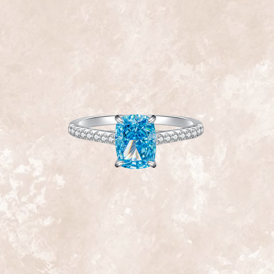 Muriel 1 Carat Ring in Aquamarine Blue