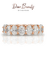 Vanessa Oval Eternity Ring (Rose Gold)