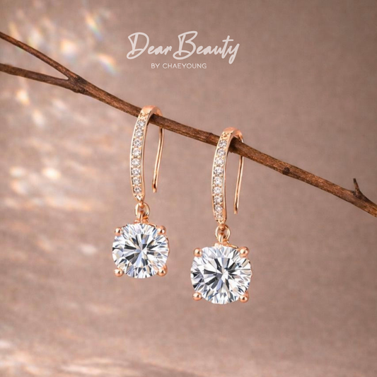 2 Carat Elise 4 Prong Hook Earring