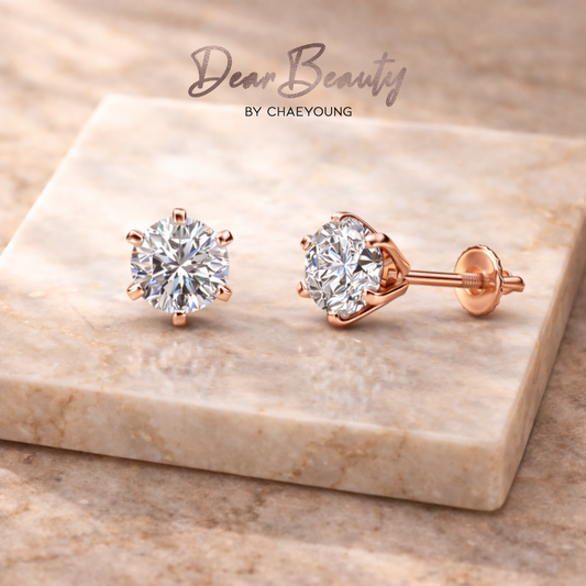 Rose Gold Martini Studs