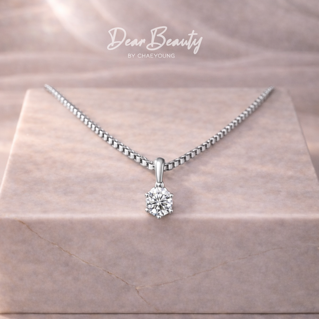 Julia 1 Carat Classic Solitaire Necklace