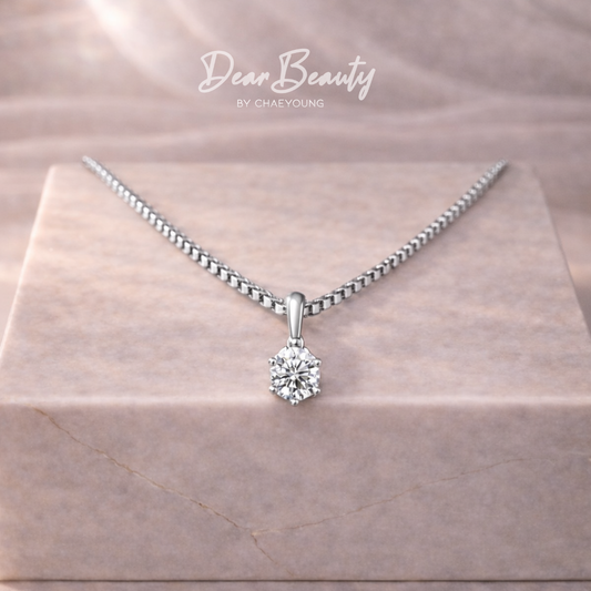 Julia 1 Carat Classic Solitaire Necklace