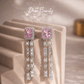 Gigi 2 Carat Dangling Radiant Long Cushion Earrings