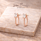 Jennie 2-Way Hoop Pearl & Emerald Cut Ear Ring