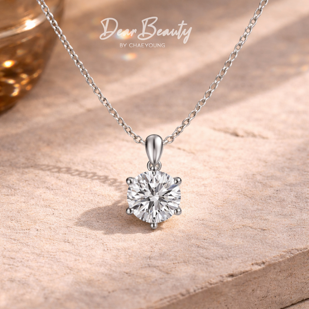 Julia 1 Carat Classic Solitaire Necklace