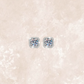 1 Carat Ice Crushed Cushion Ear Studs