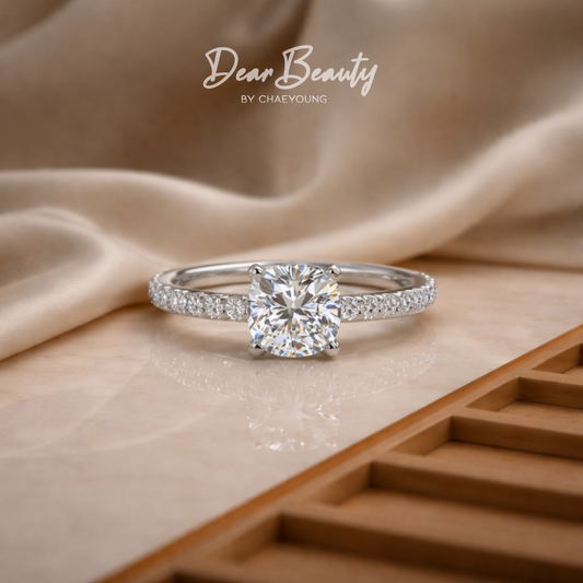 Camille 2 Carat Solitaire Hidden Halo Ring