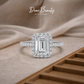 Giovanna 2 Carat Emerald Cushion Ring