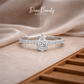 Marielle Teardrop Ring in Classic White