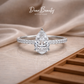 Marielle Teardrop Ring in Classic White