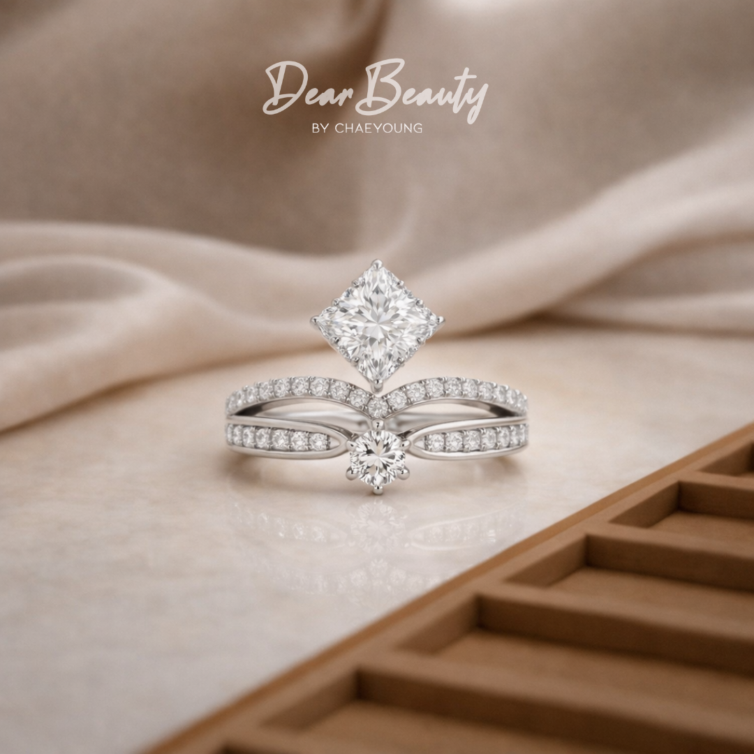 Rachel 1.5 Carat White Designer Cut Crown Ring