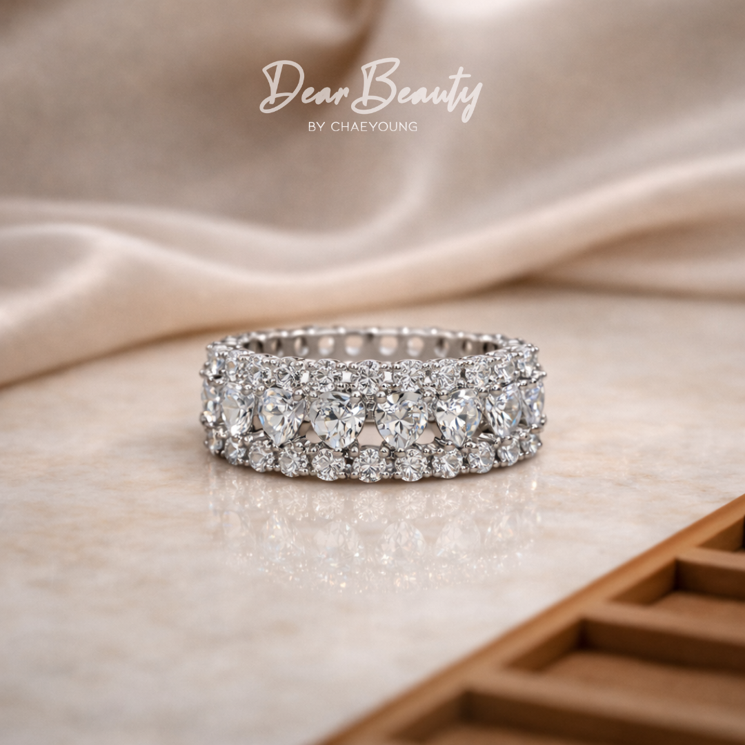 Heart Mix Eternity Ring