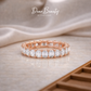 Hazel Radiant Full Eternity - Rose Gold