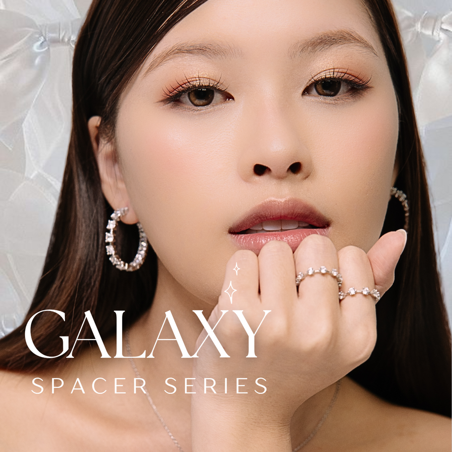 Galaxy Spacer Hoop Earrings