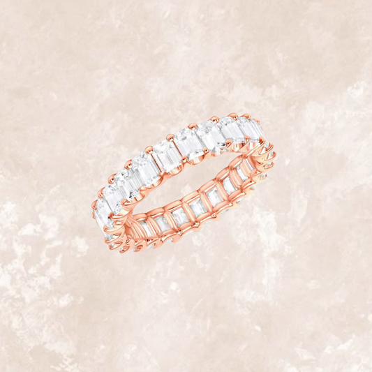 Hazel Radiant Full Eternity - Rose Gold