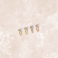Jennie 2-Way Hoop Pearl & Emerald Cut Ear Ring