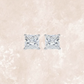 Angelina 1.5 Carat Ice Crushed Princess Ear Studs