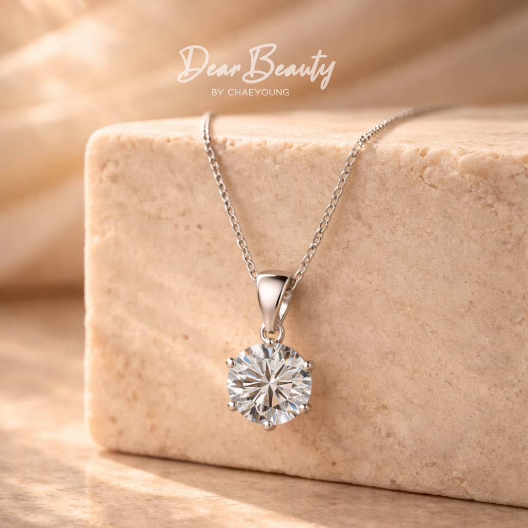 Julia 1 Carat Classic Solitaire Necklace