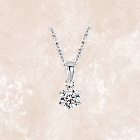 Julia 1 Carat Classic Solitaire Necklace