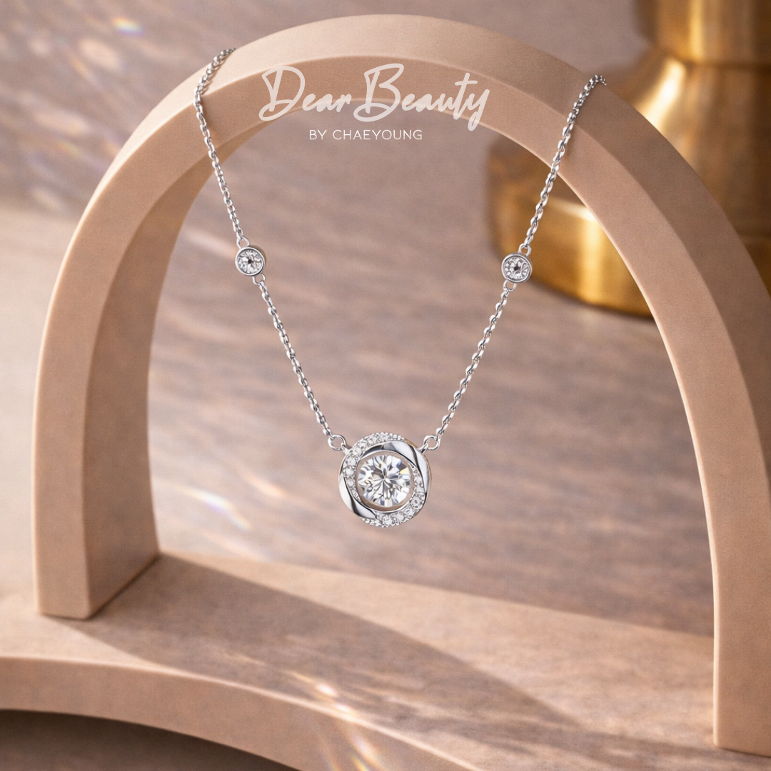 Karina Dancing Diamond Bezel Necklace