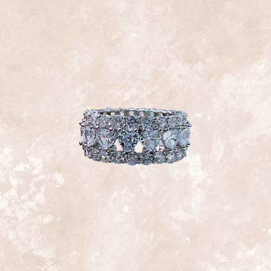 Heart Mix Eternity Ring