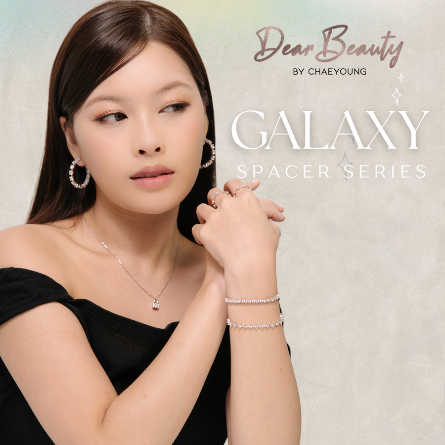 Galaxy Spacer Hoop Earrings