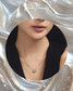 Karina Dancing Diamond Bezel Necklace