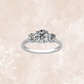 Enchanted Trilogy White (Main Stone - 1 carat/ Side Stone -0.60 carats each)